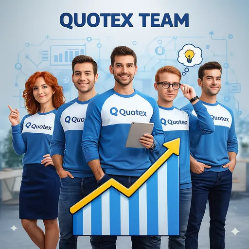 Quotex development team collaborating